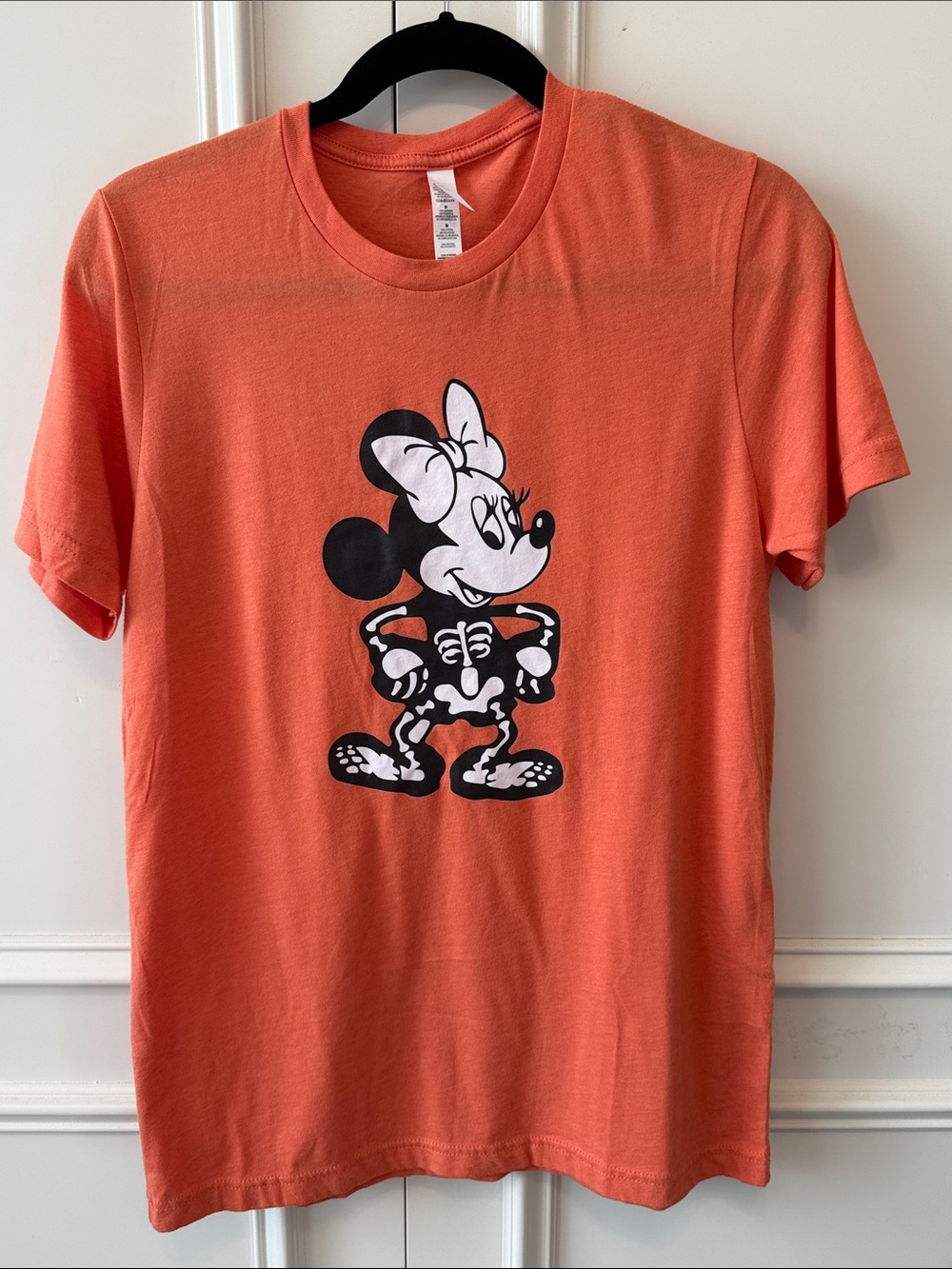 Bella Canvas Coral Short-Sleeve Minnie Skeleton Tee